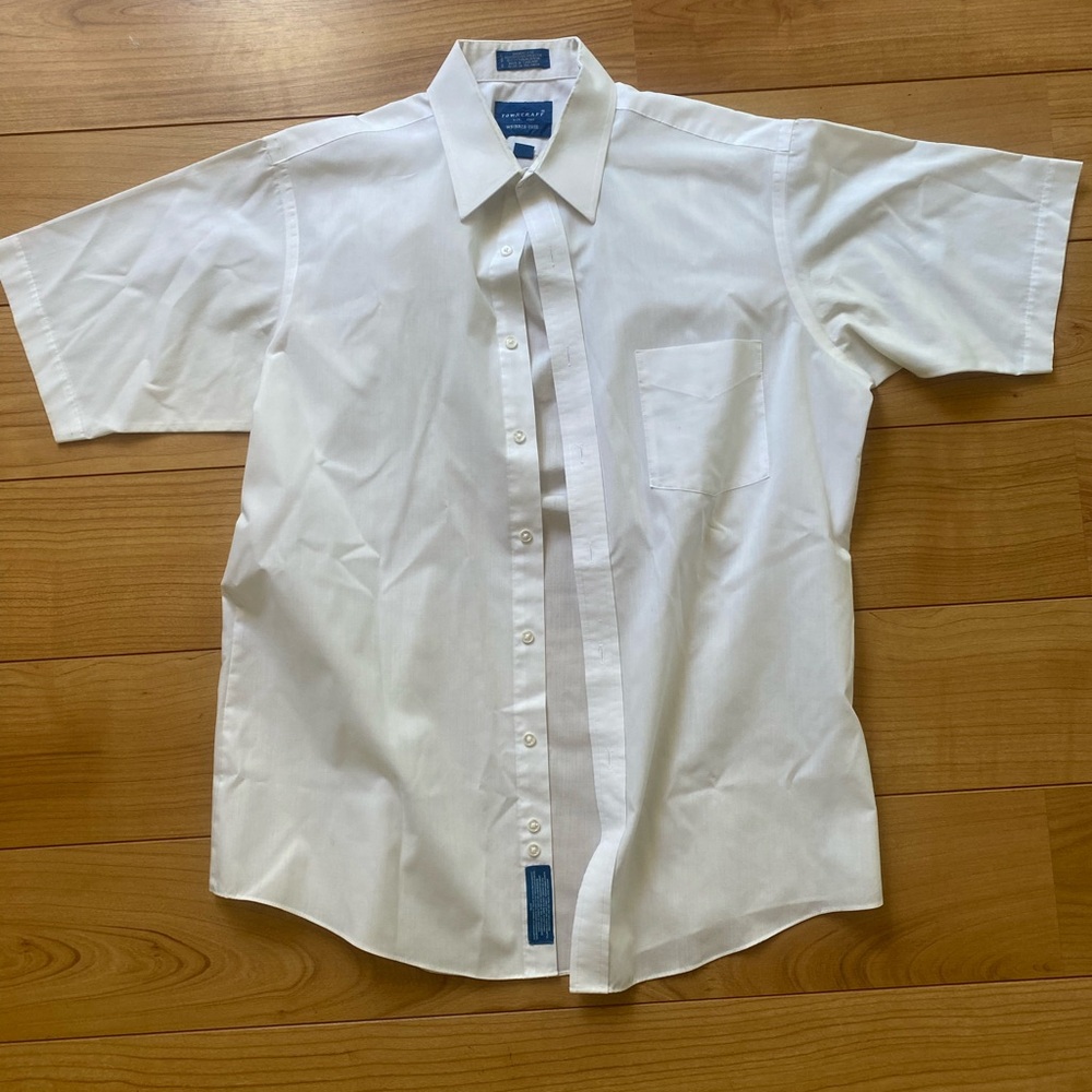 Towncraft White Short-Sleeve Dress Shirt - Men's